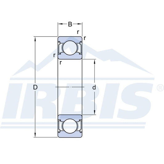 W 635 2Z  -  SKF - Radiālie lodīšu gultnis